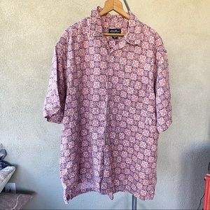 Mens Eddie Bauer Short Sleeved Linen Blend Shirt